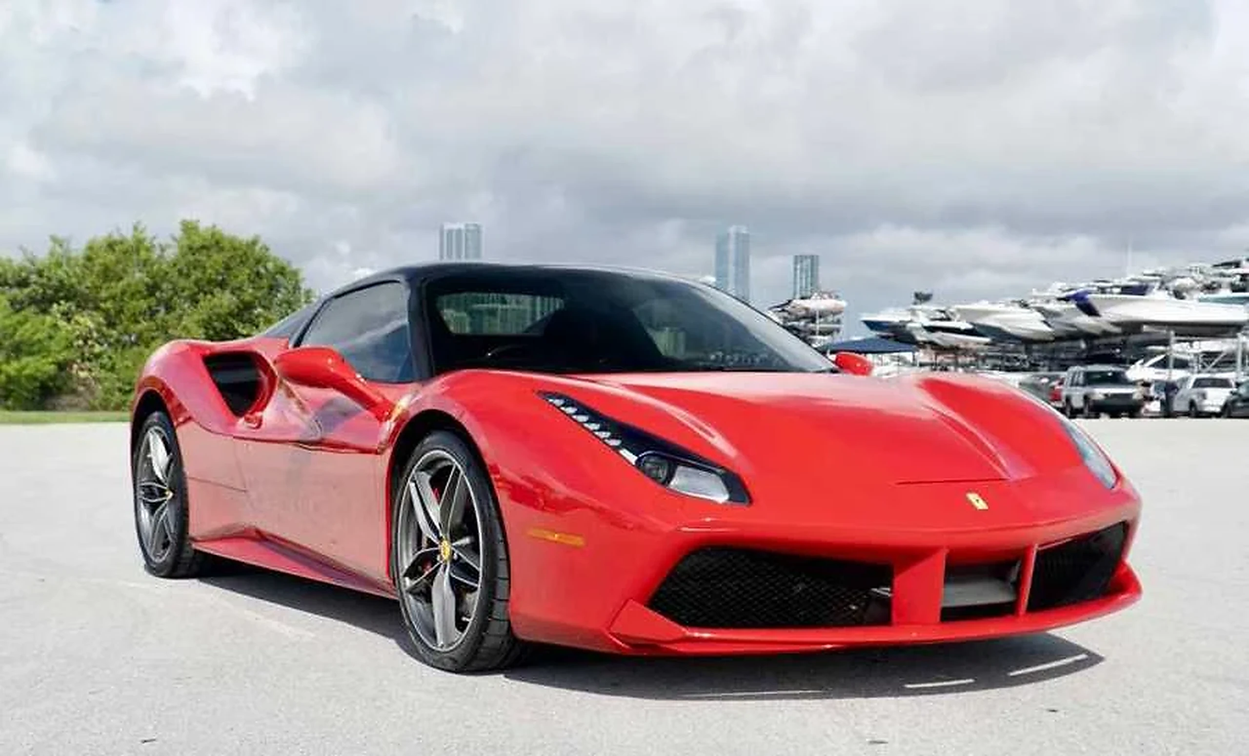 Ferrari 488 GTB detail relevant to multi-car exotic rental coordination on RENT MIAMI LUXURY