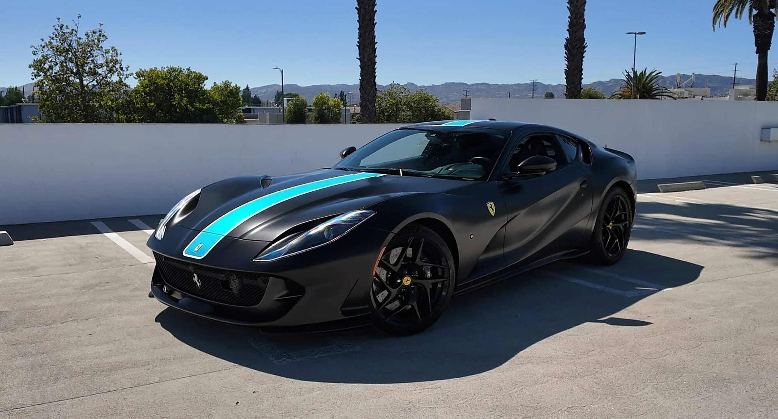 Ferrari 812 Superfast detail relevant to v12 exotic car rentals on RENT MIAMI LUXURY