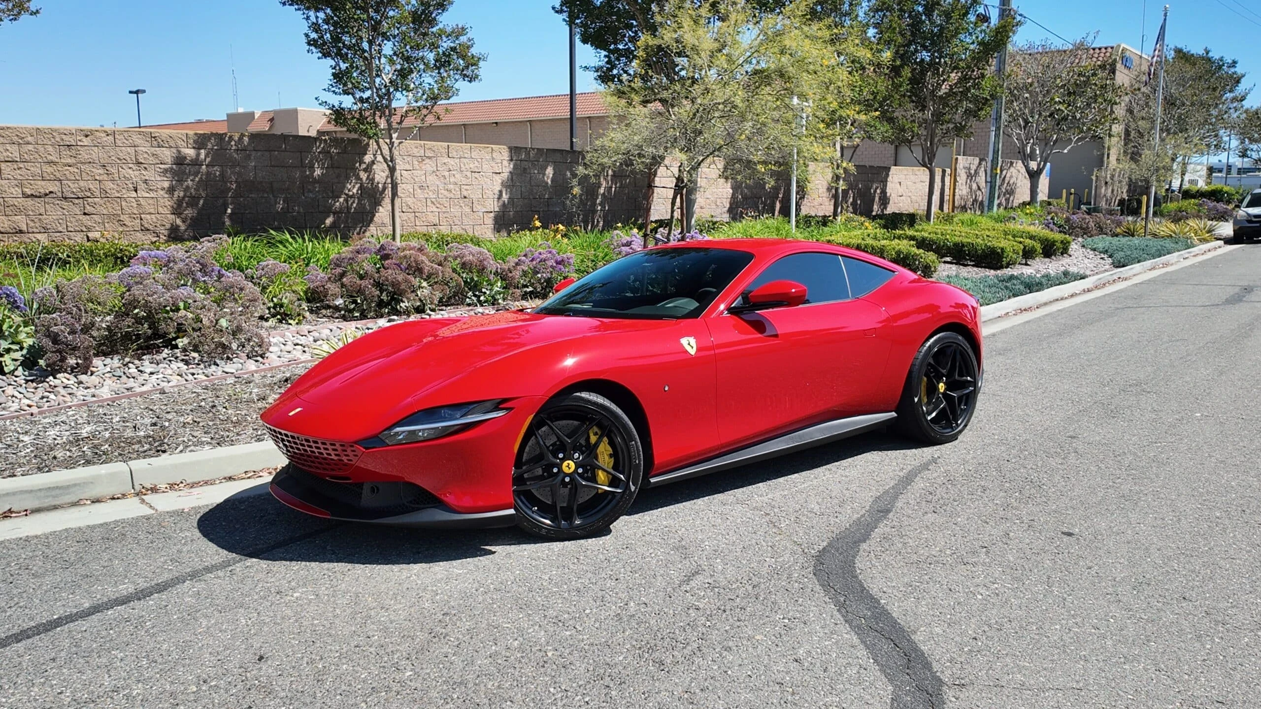 Ferrari Roma detail relevant to one-way miami car delivery requests on RENT MIAMI LUXURY