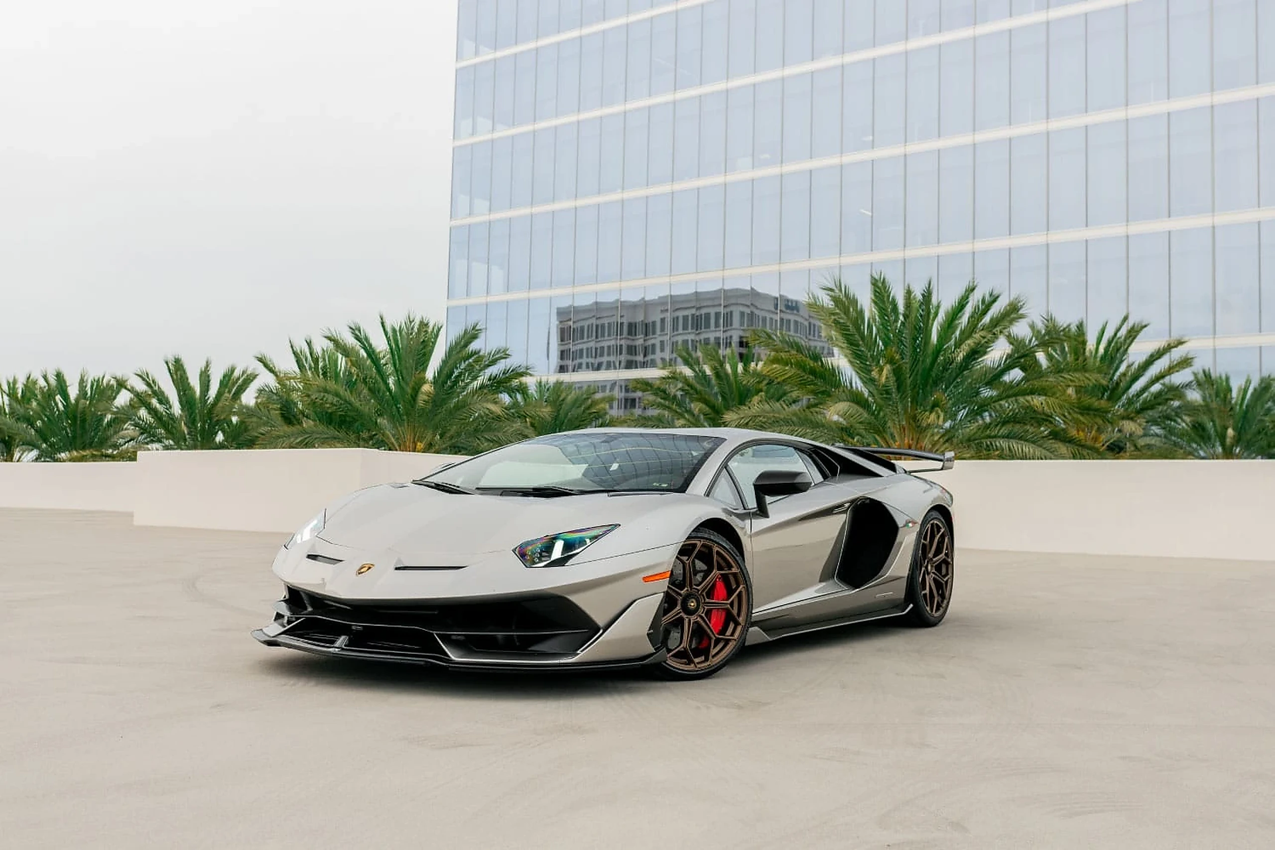 Lamborghini Aventador SVJ detail relevant to photoshoot & production vehicles on RENT MIAMI LUXURY
