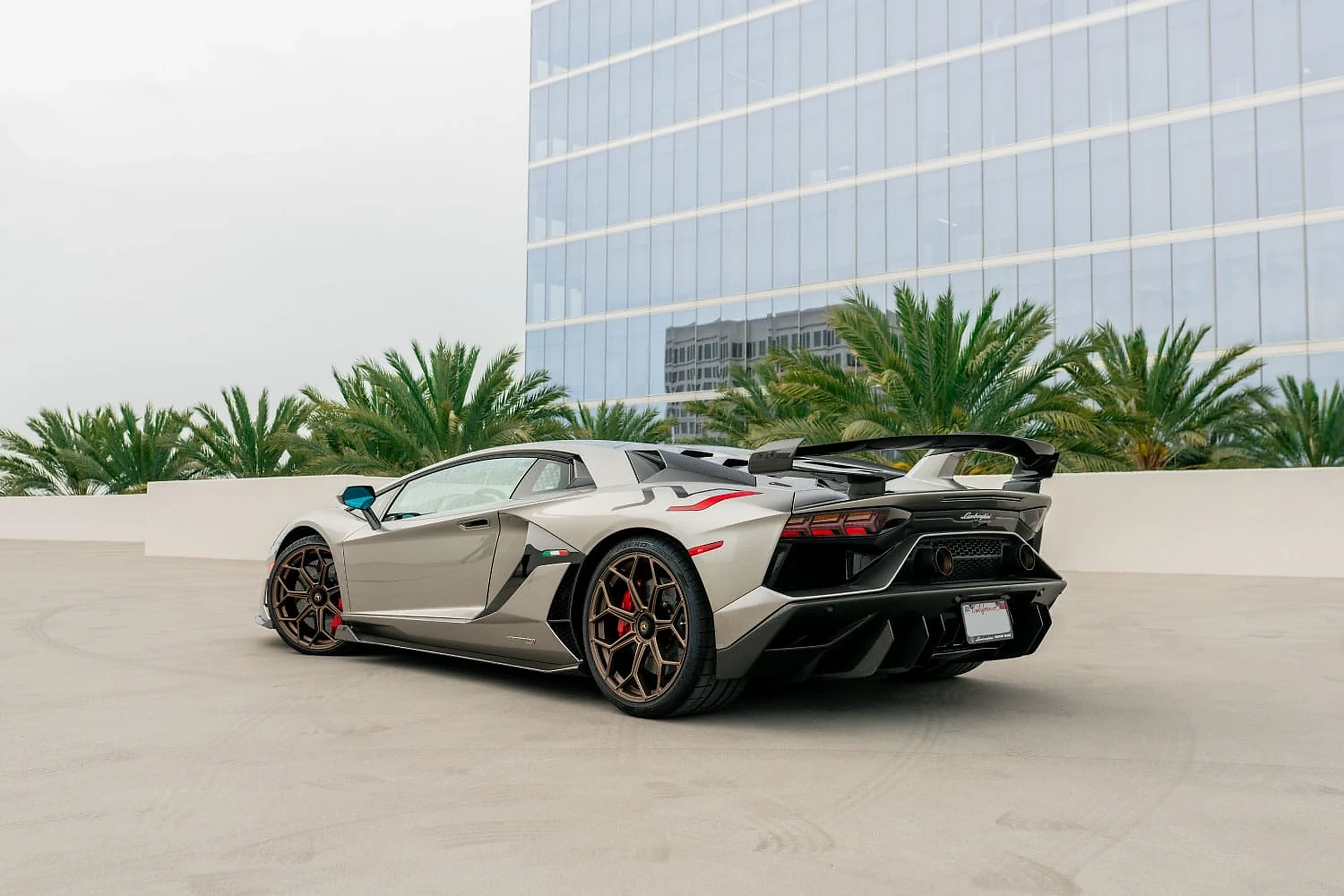 Lamborghini Aventador SVJ detail relevant to v12 exotic car rentals on RENT MIAMI LUXURY