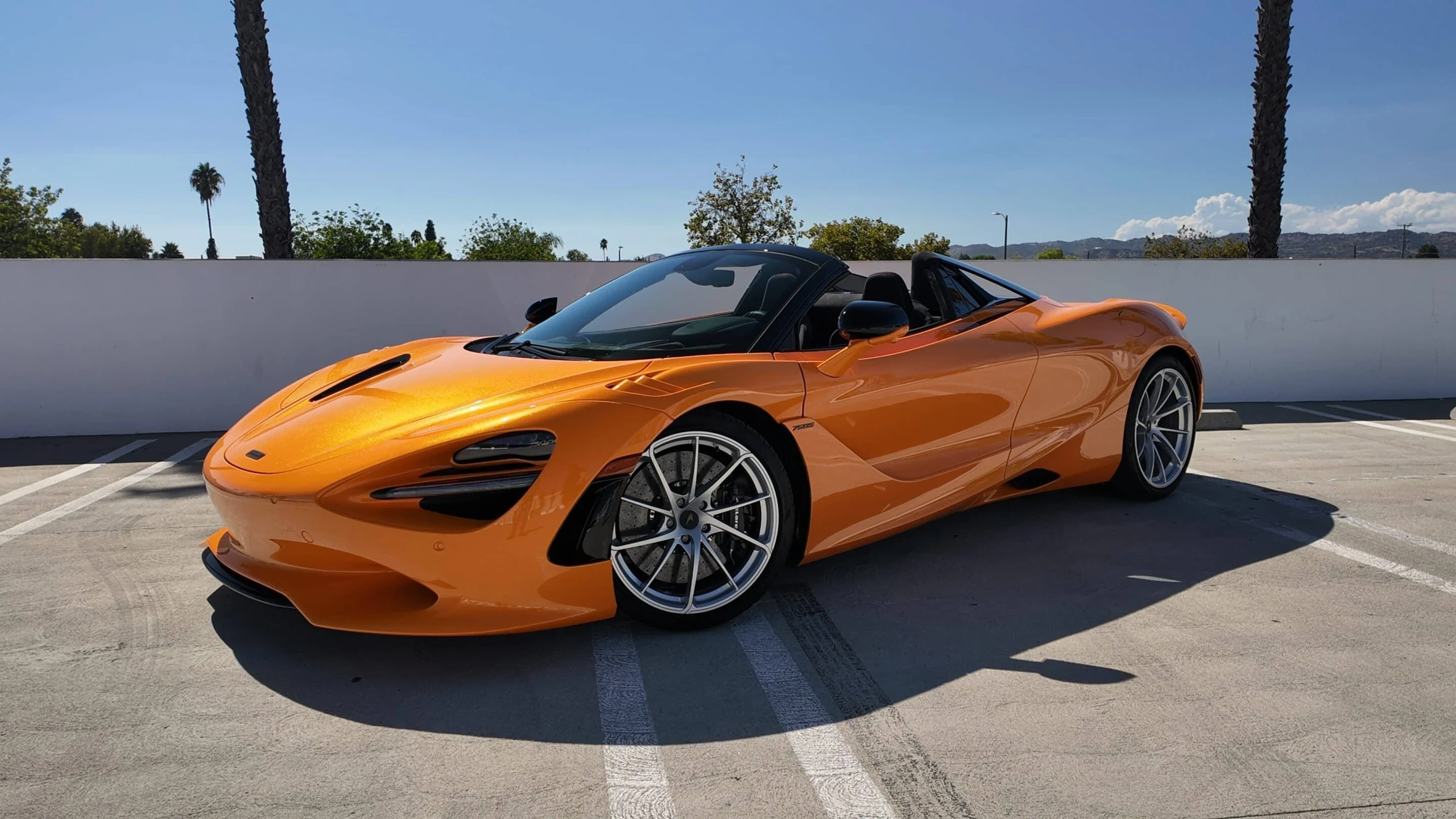 McLaren 750S Spider exterior for miami swim week exotic car rentals